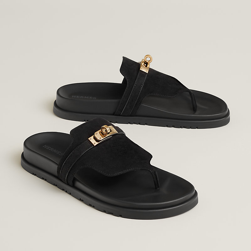 Sandália Empire - Preto | Hermès Brasil